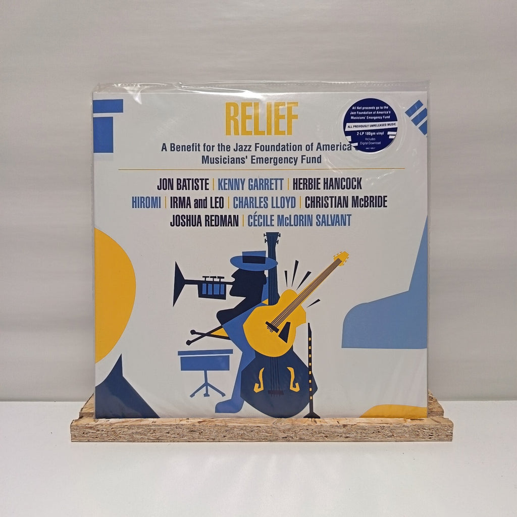 Various Artists relief: a benefit for the jazz foundation double vinyl record