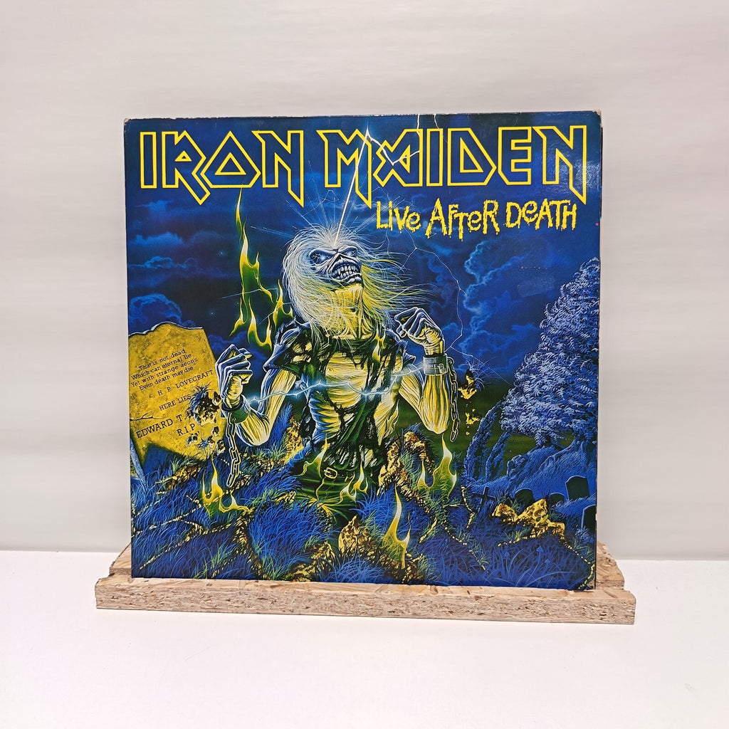 Iron Maiden live after death double vinyl record 1985 VG+/VG+ RIP1