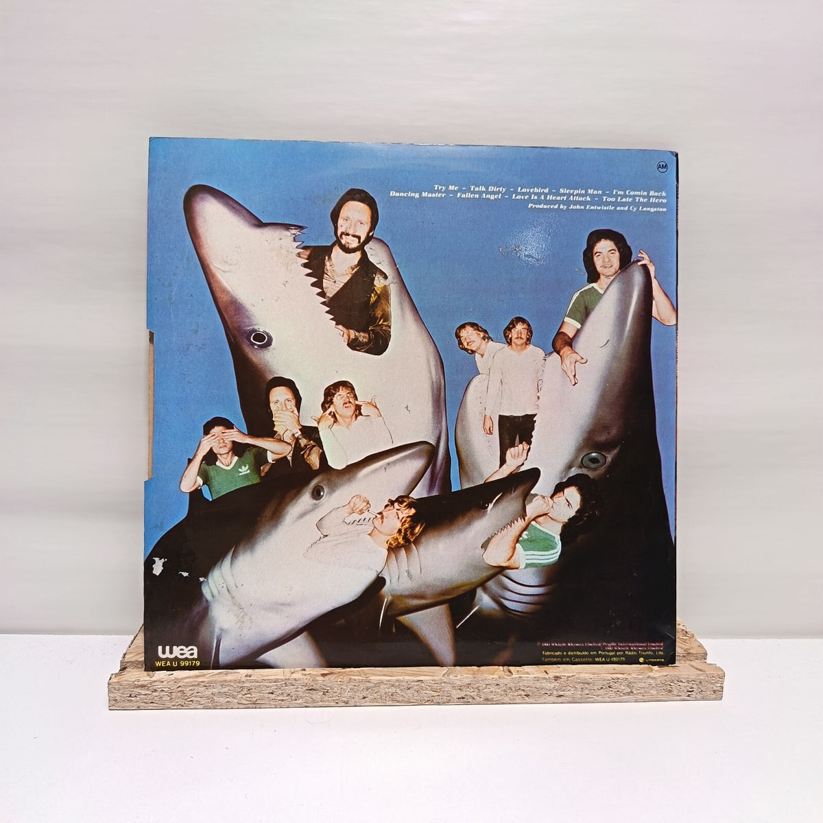 John Entwistle too late the hero vinyl record VG+/VG+ WEA U 99179