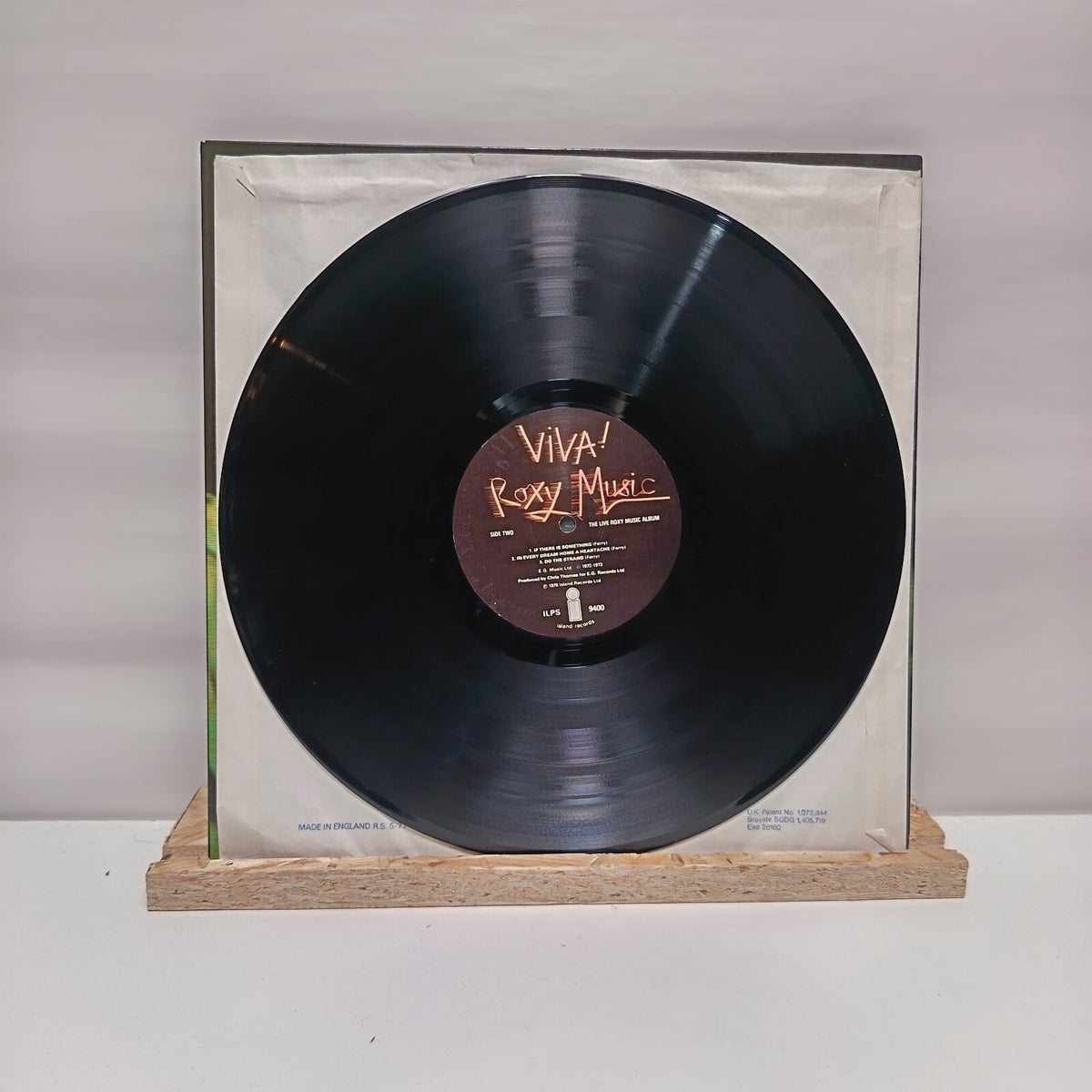 Roxy Music viva! vinyl record VG+/VG+ ILPS 9400