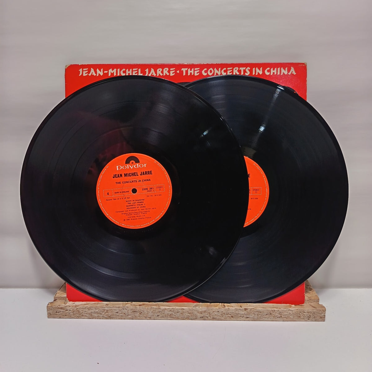 Jean Michel Jarre the concerts in china double vinyl record VG+/VG+ PODV 3