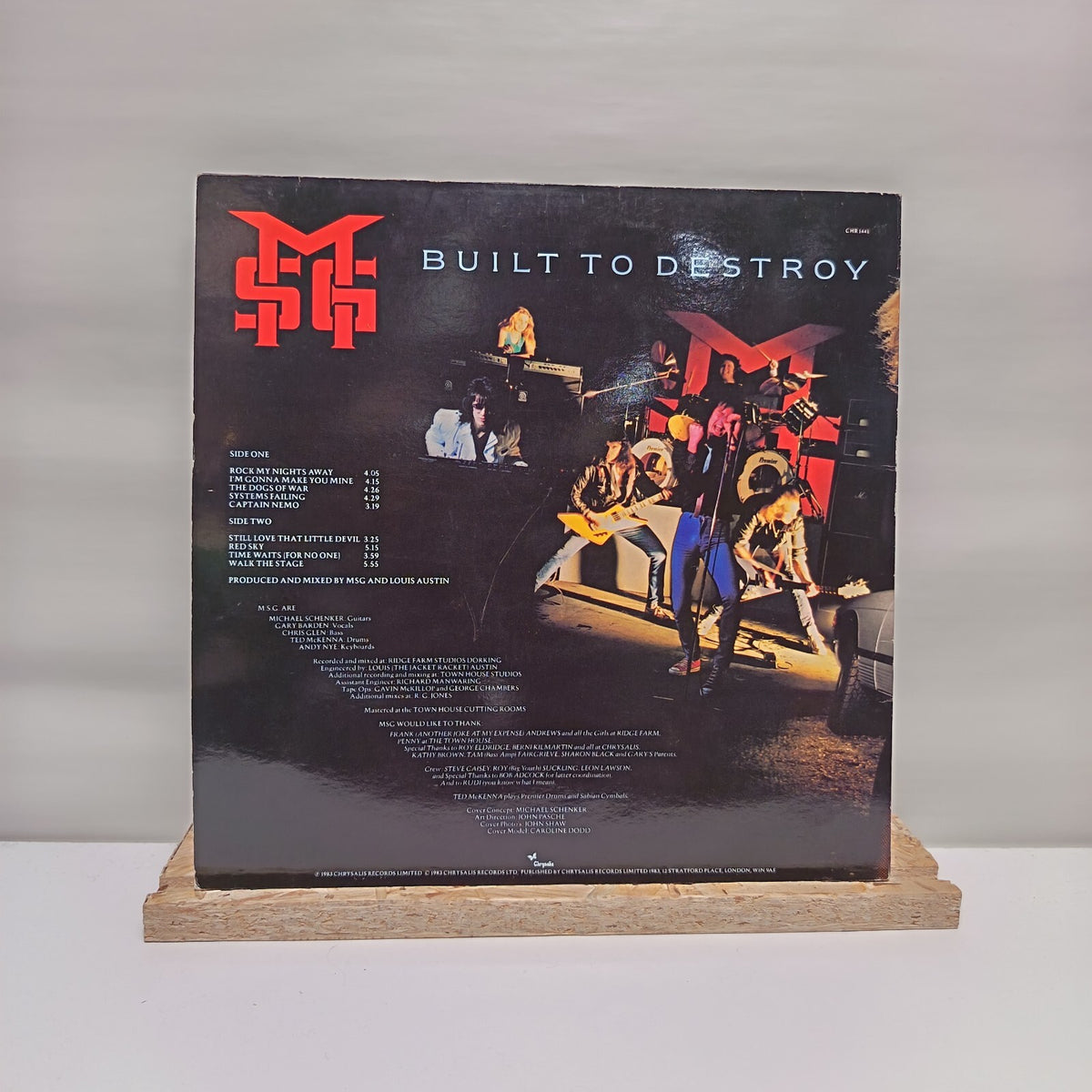 The Michael Schenker Group built to destroy vinyl record VG+/VG+ CHR 1441
