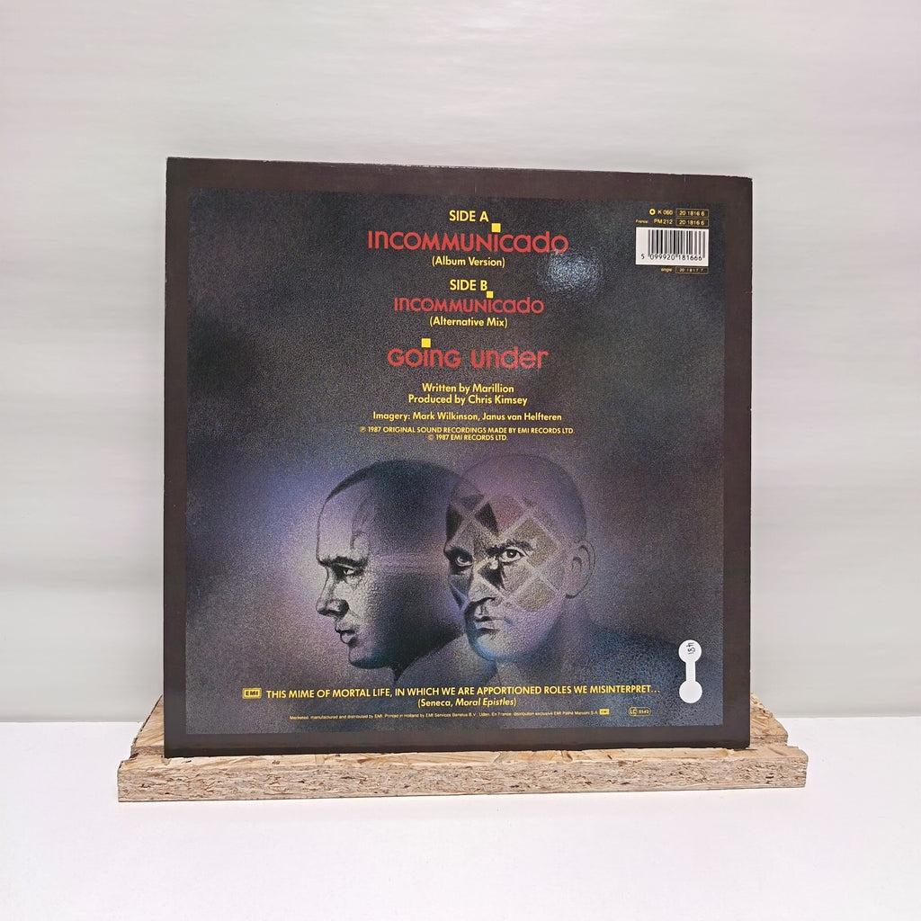 Marillion incommunicado vinyl record 12" EX/EX 20 1816 6