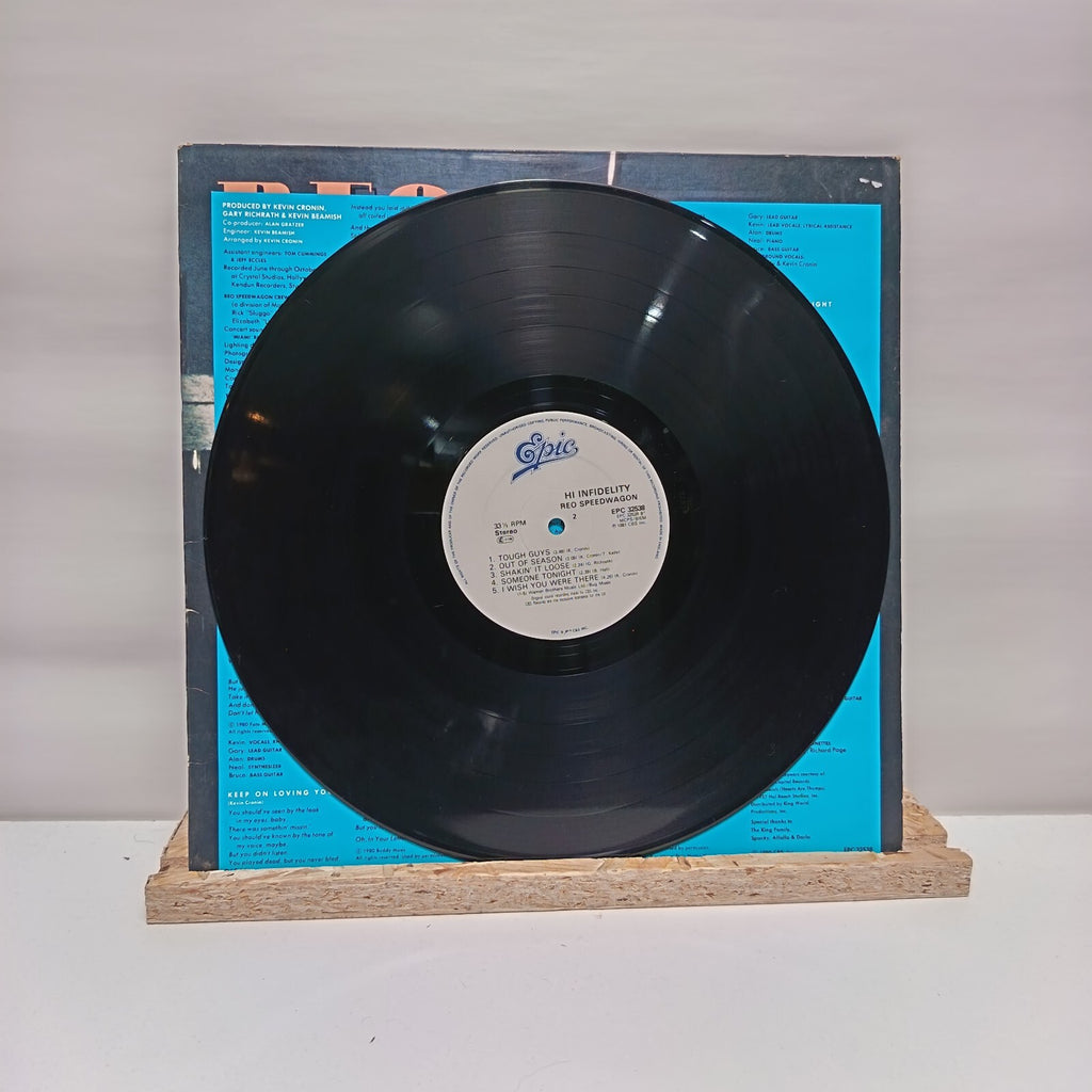 Reo Speedwagon hi infidelity vinyl record VG+/VG+ EPC 32538