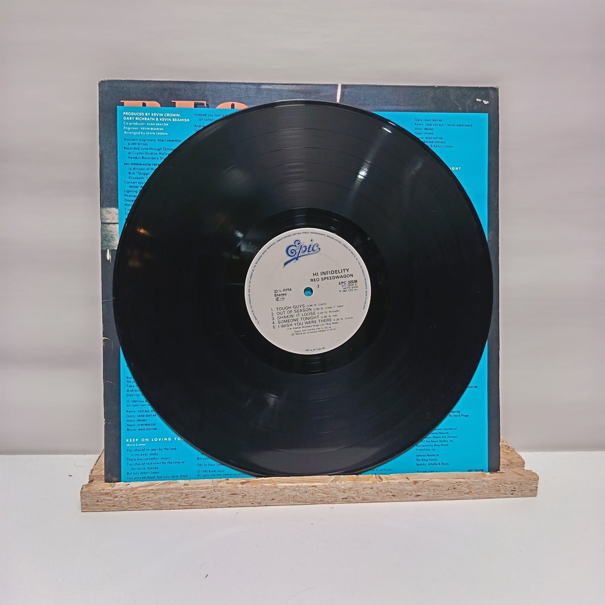 Reo Speedwagon hi infidelity vinyl record VG+/VG+ EPC 32538