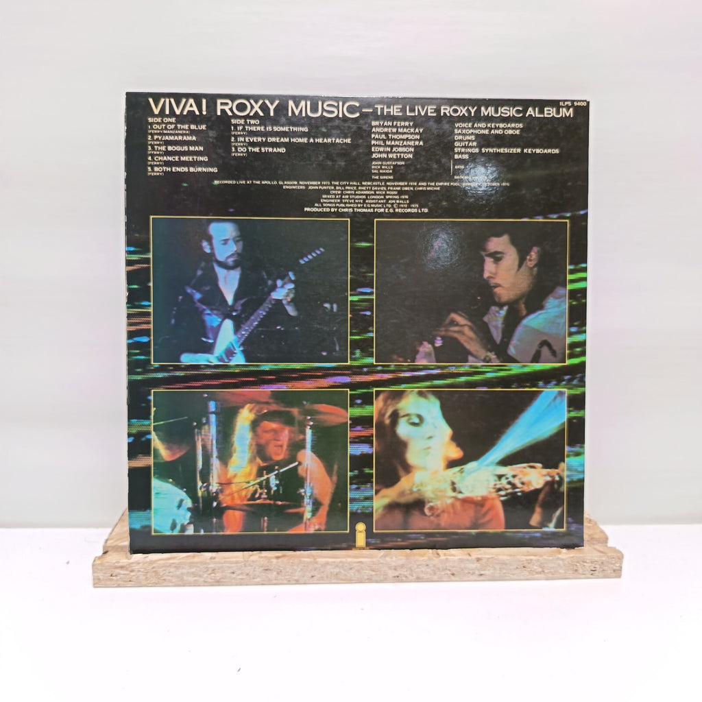 Roxy Music viva! vinyl record VG+/VG+ ILPS 9400