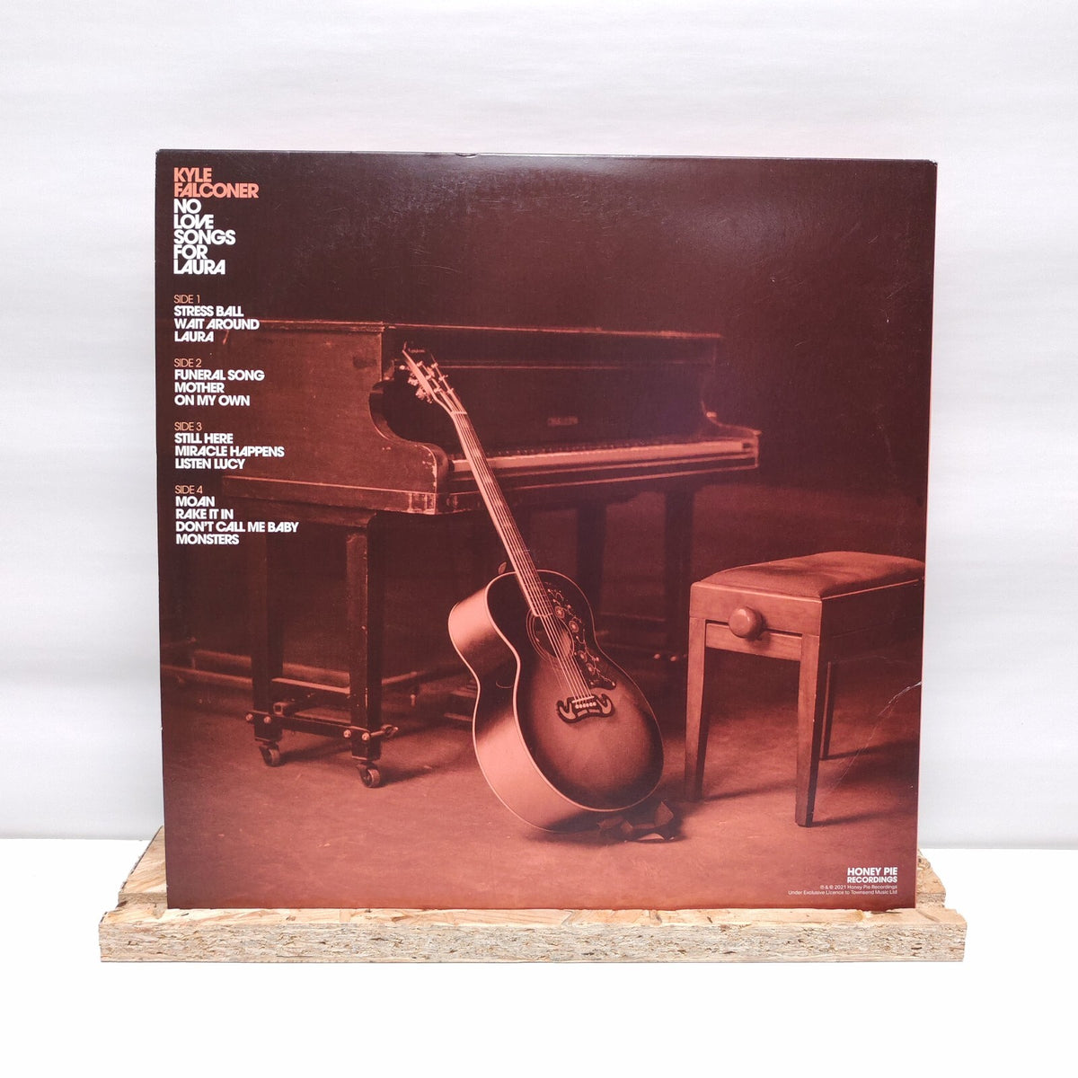 Kyle Falconer  no love songs for laura double vinyl record VG+/VG+ HONEYLP