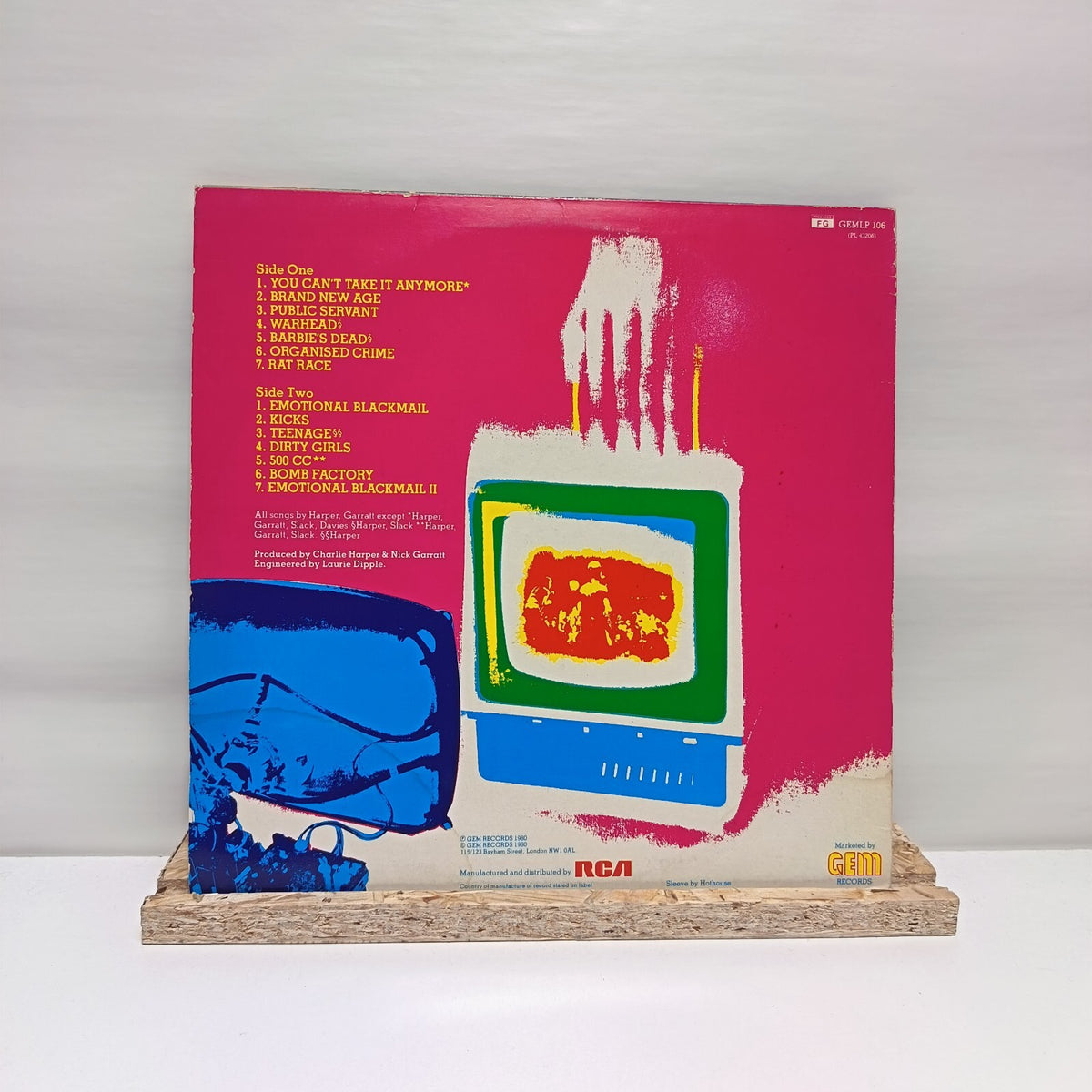 U.K. Subs brand new age vinyl record A1/B1 1980 VG+/VG+ GEMLP 106 with insert