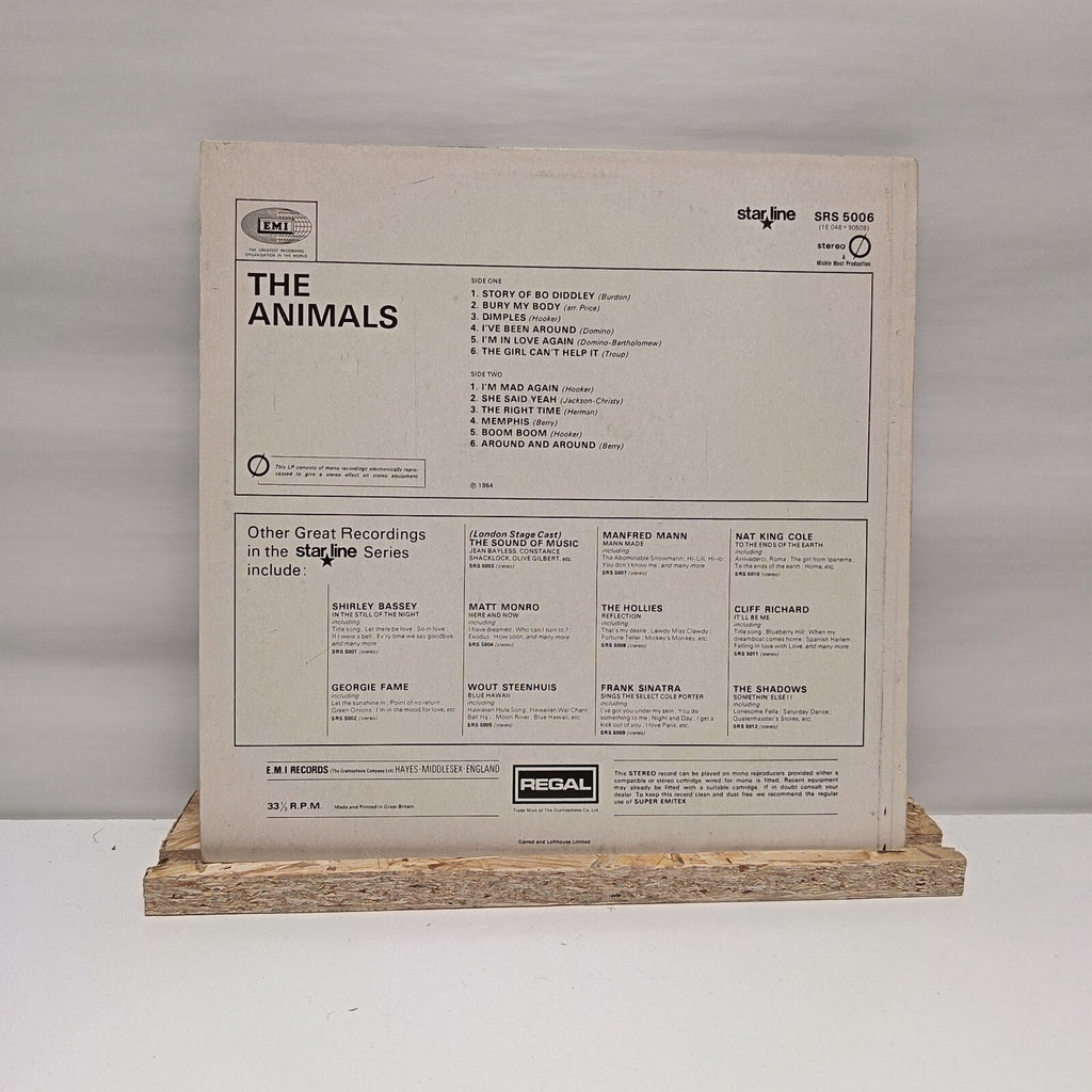 The Animals self titled vinyl record VG+/VG+ SRS 5006