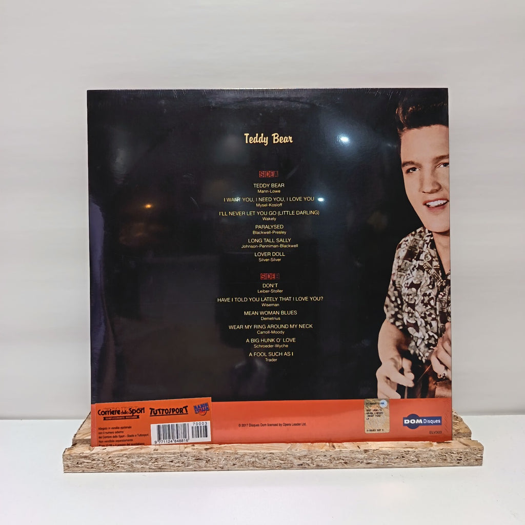 Elvis Presley teddy bear vinyl record