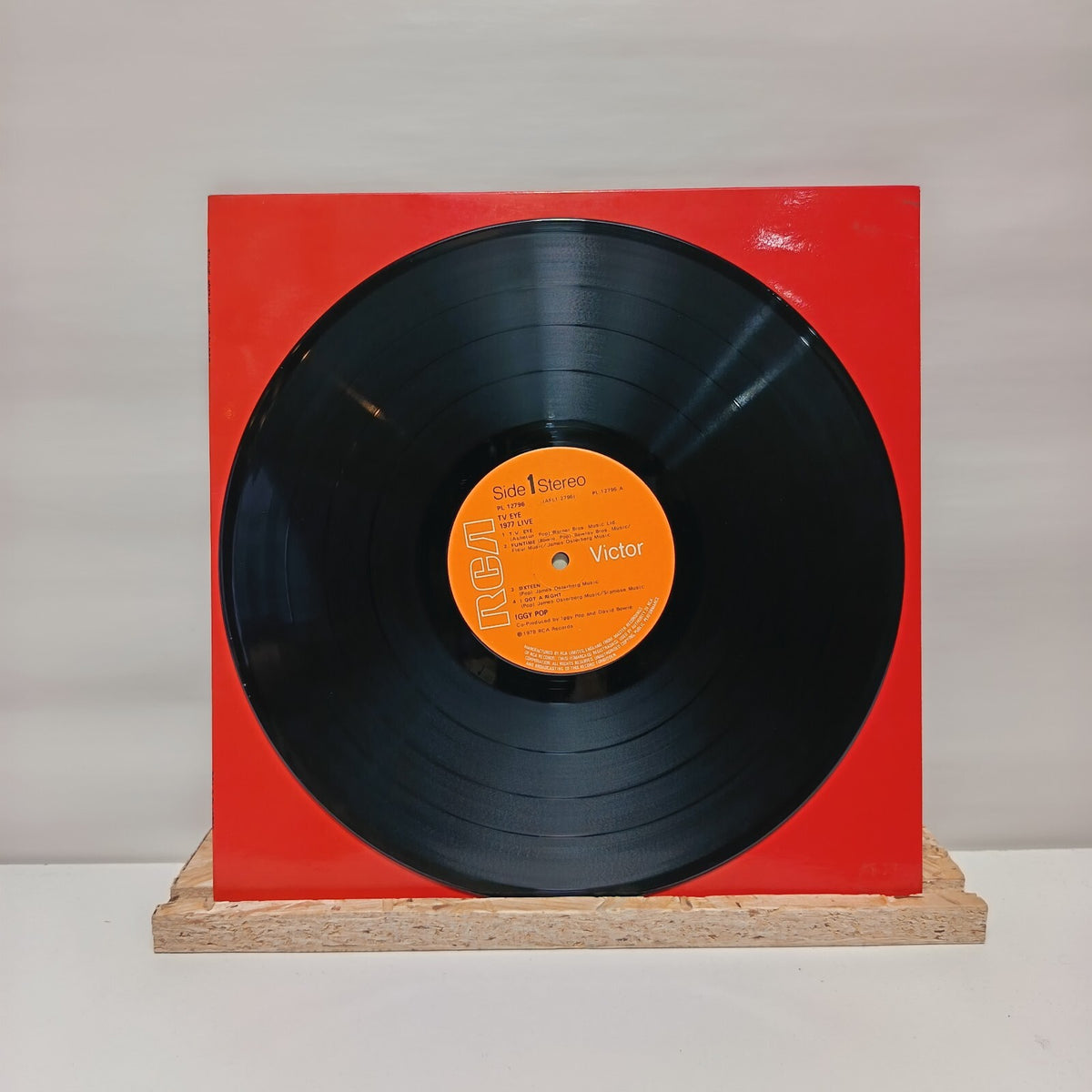 Iggy Pop tv eye, 1978 live vinyl record 1978 VG+/VG+ PL 12796