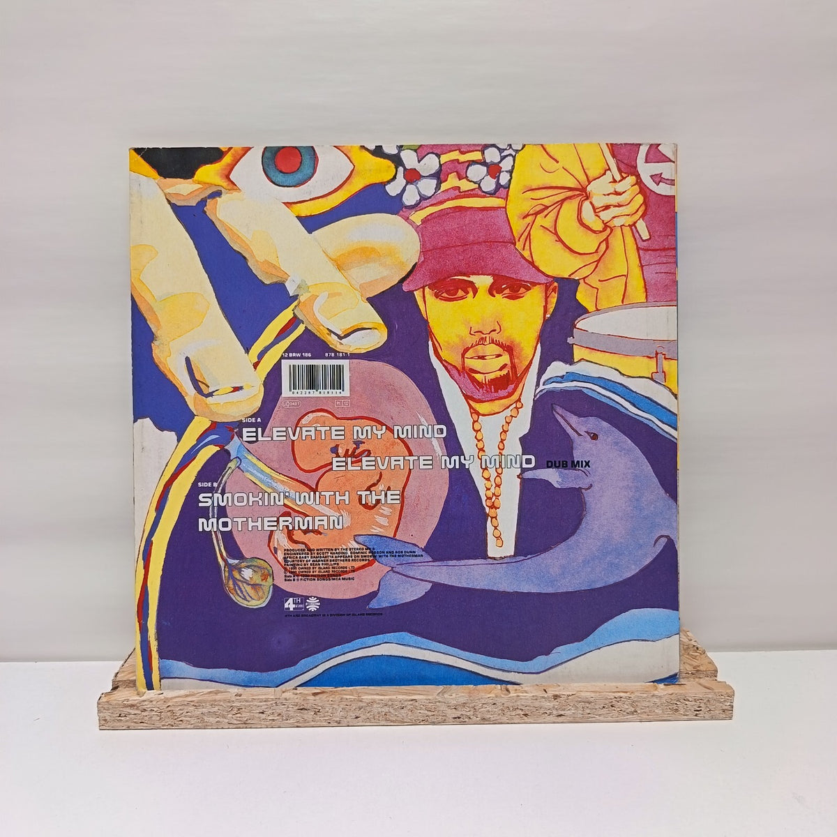 Stereo Mc's elevate my mind vinyl record 12" VG+/VG+ 12 BRW 186