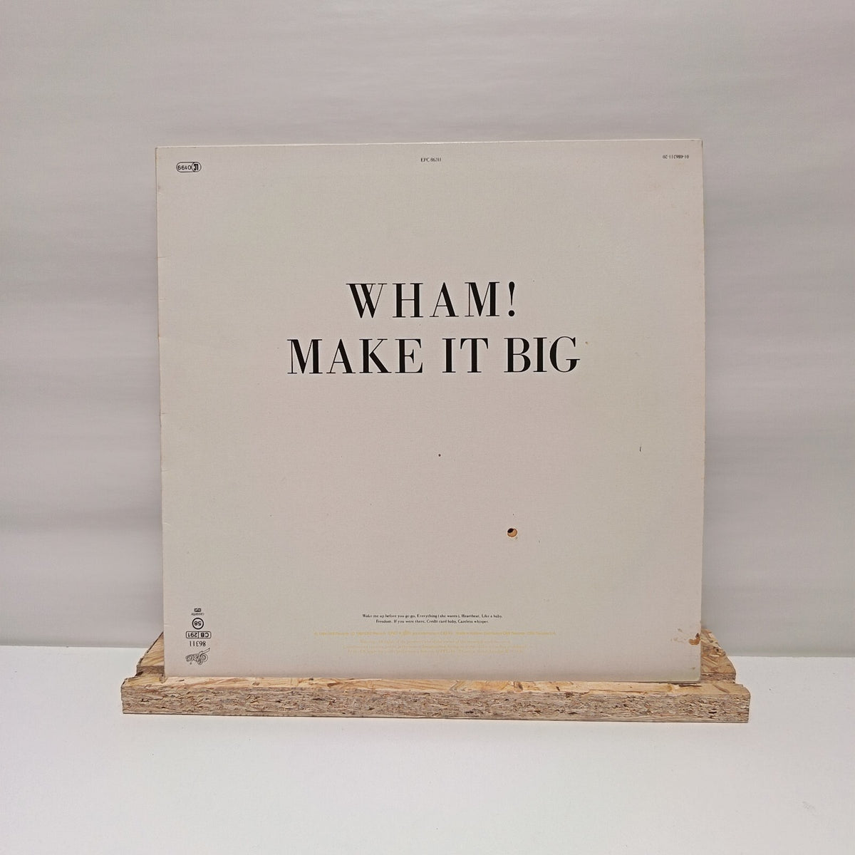 Wham! make it big vinyl record VG+/VG+ 86311