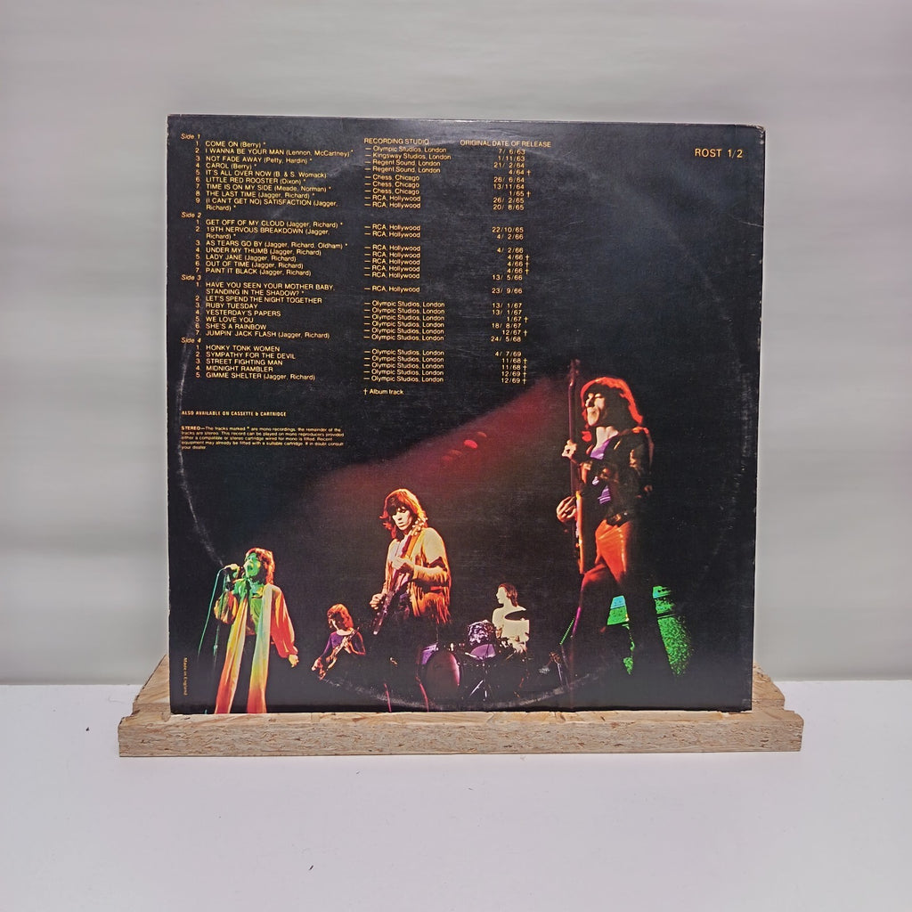The Rolling Stones the very best of double vinyl record VG+/VG+ ROST 1/2