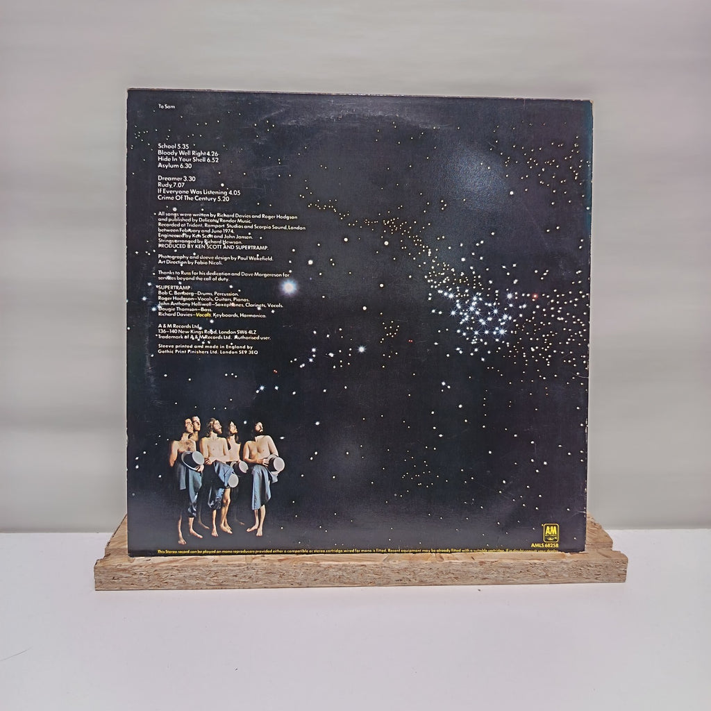 Supertramp crime of the century vinyl record VG+/VG+ AMLS 68258