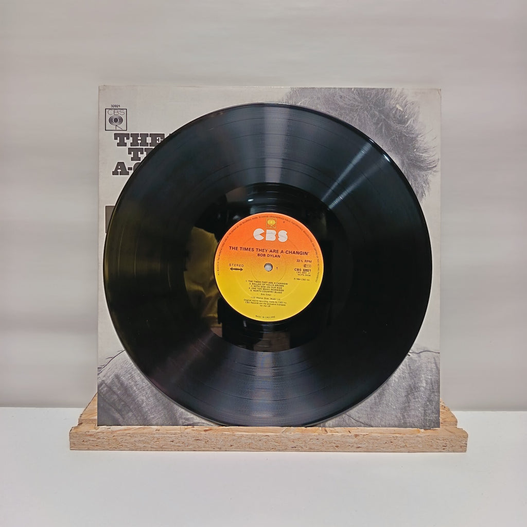 Bob Dylan the time they are a-changin' vinyl record EX/VG+ CBS 32021