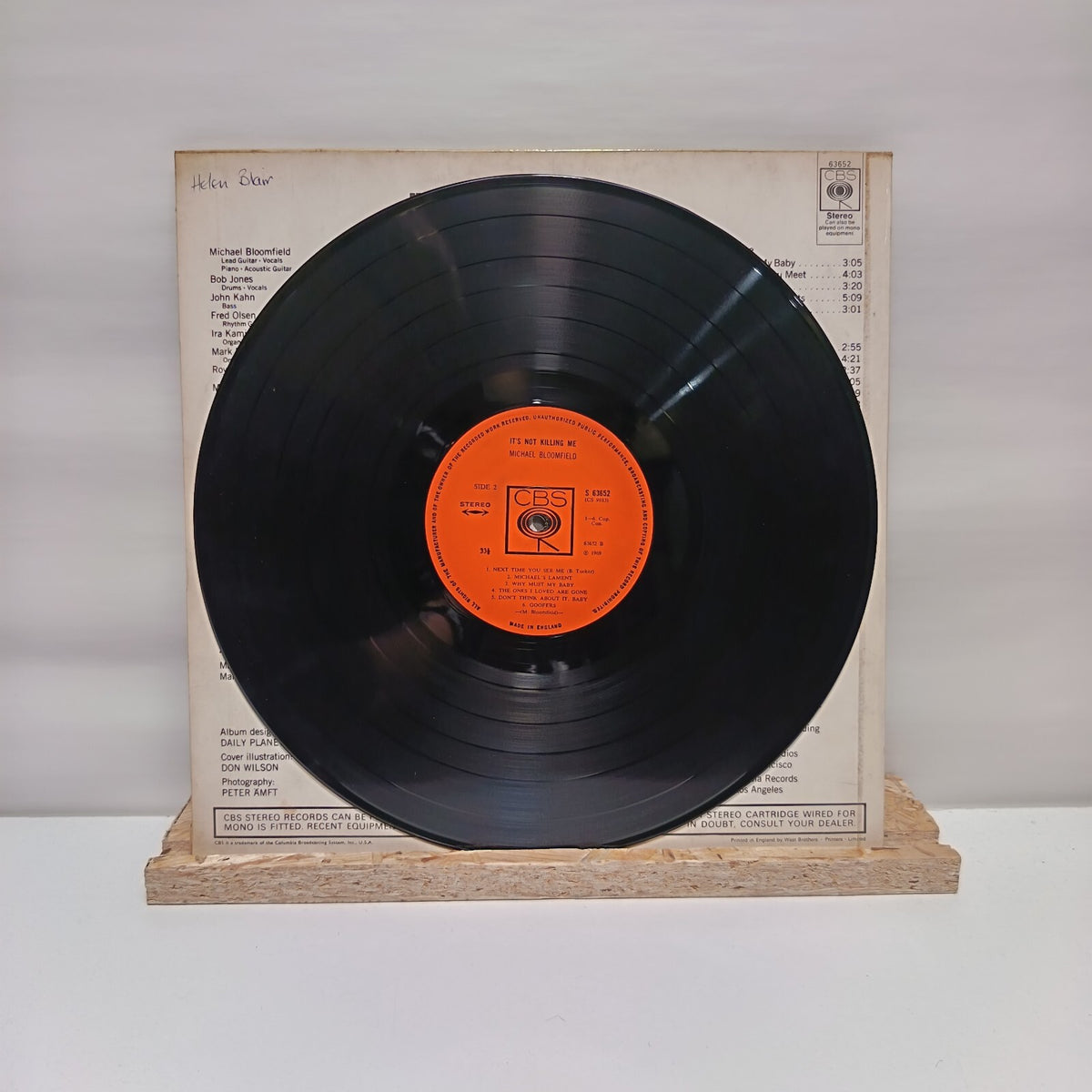 Michael Bloomfield it's not killing me vinyl record 1969 VG+/VG 63652