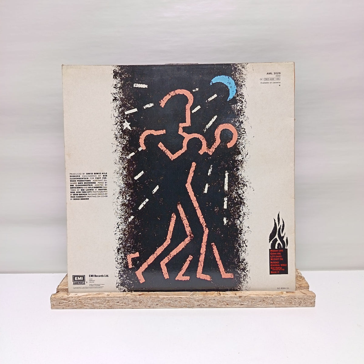 David Bowie let's dance vinyl record VG+/VG+ AML 3029