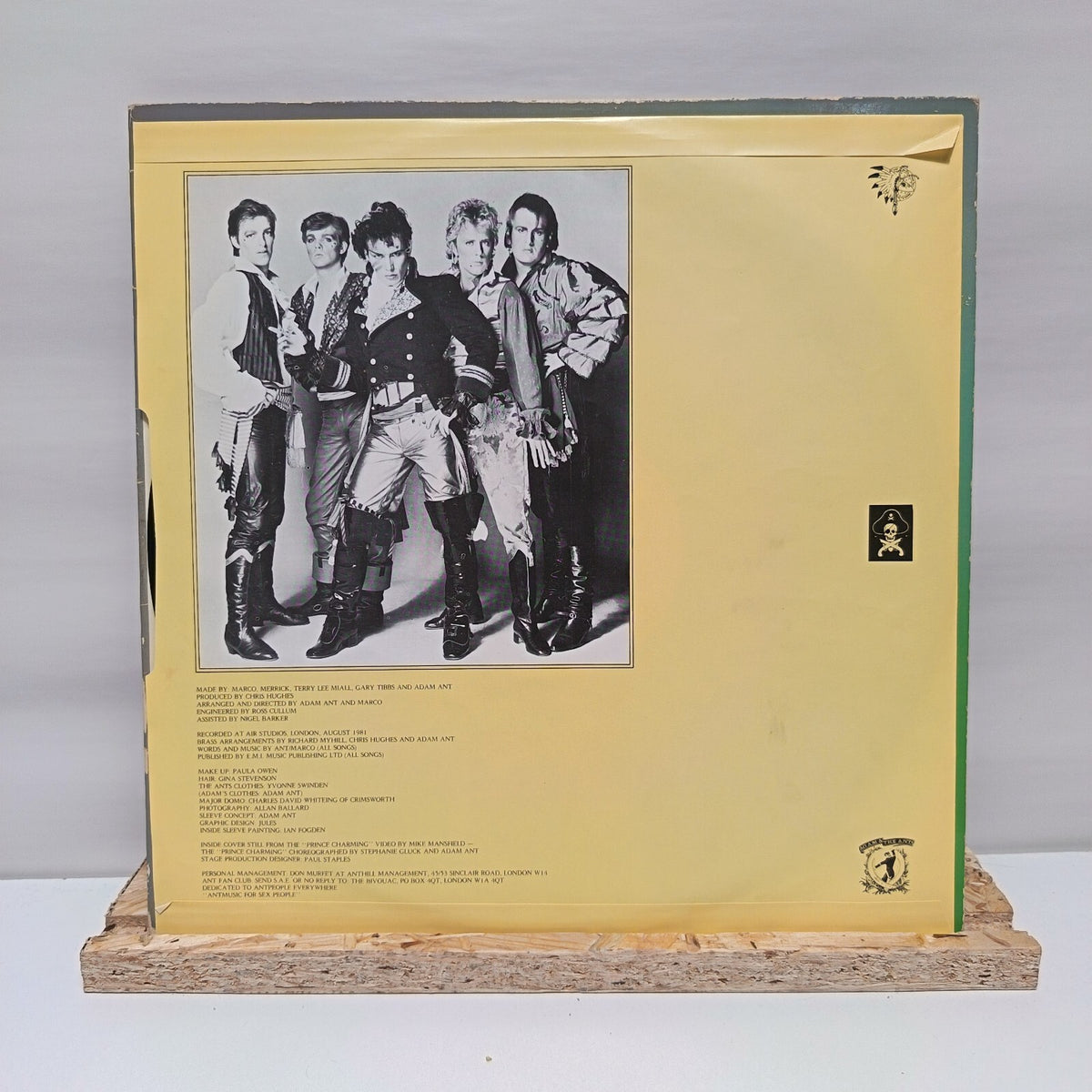 Adam And The Ants prince charming vinyl record VG+/VG+ 85268