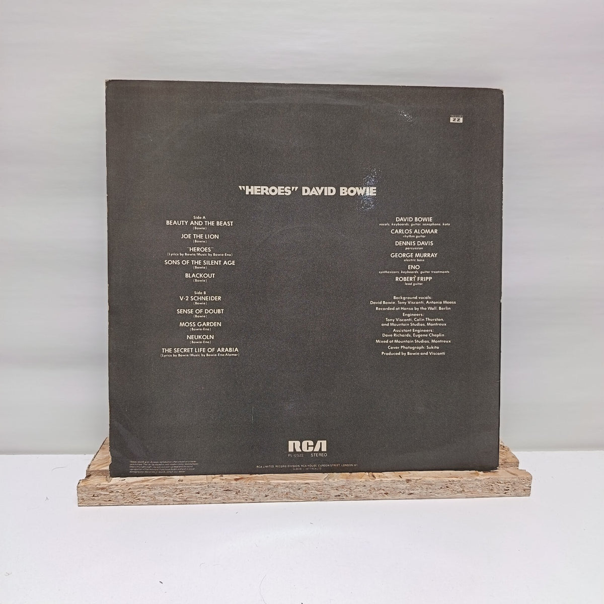 David Bowie heroes vinyl record VG+/VG+ PL 12522