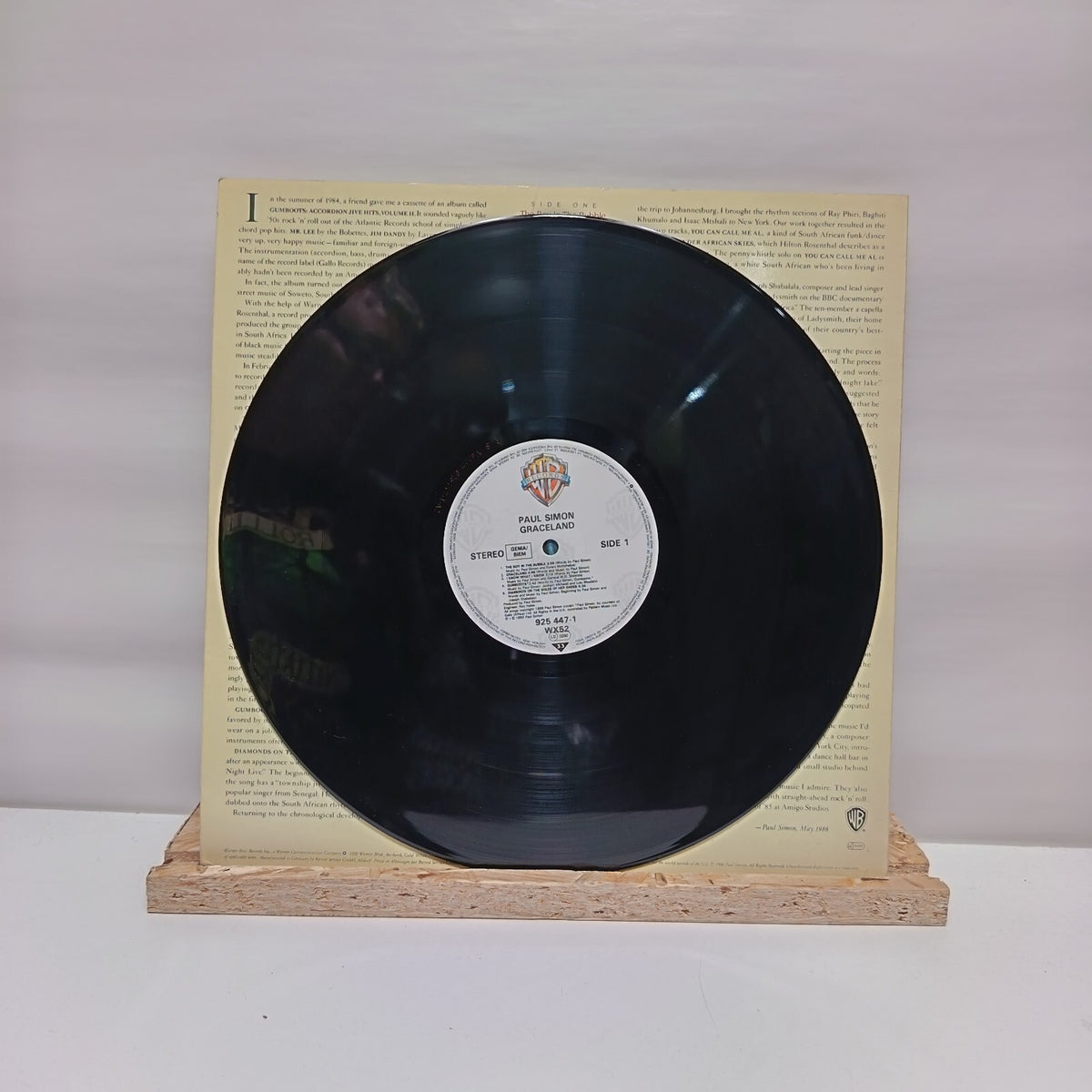 Paul Simon graceland vinyl record EX/EX 925 447-1
