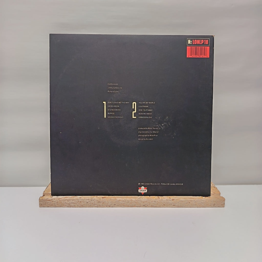 The Communards self titled vinyl record VG+/VG+ LONLP 18