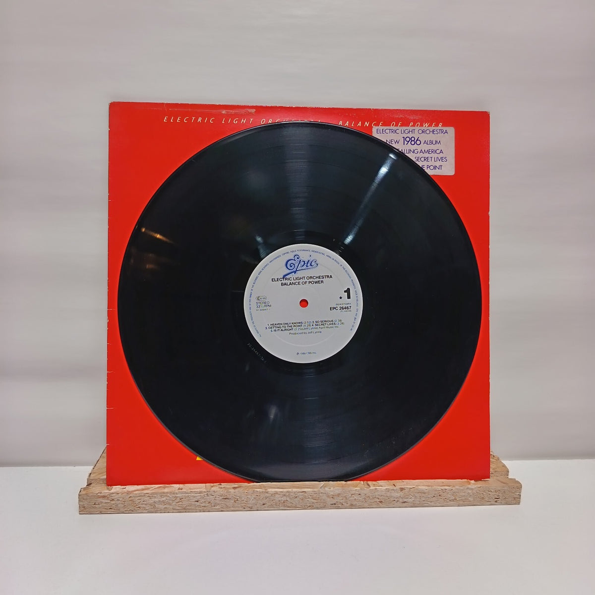Electric Light Orchestra balance of power vinyl record VG+/VG+ 26467