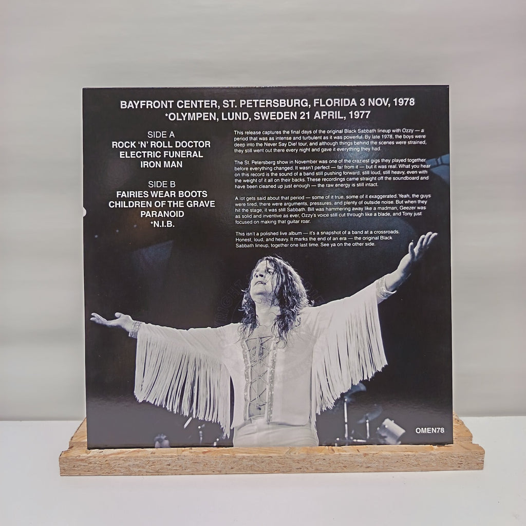 Black Sabbath the omen vinyl record