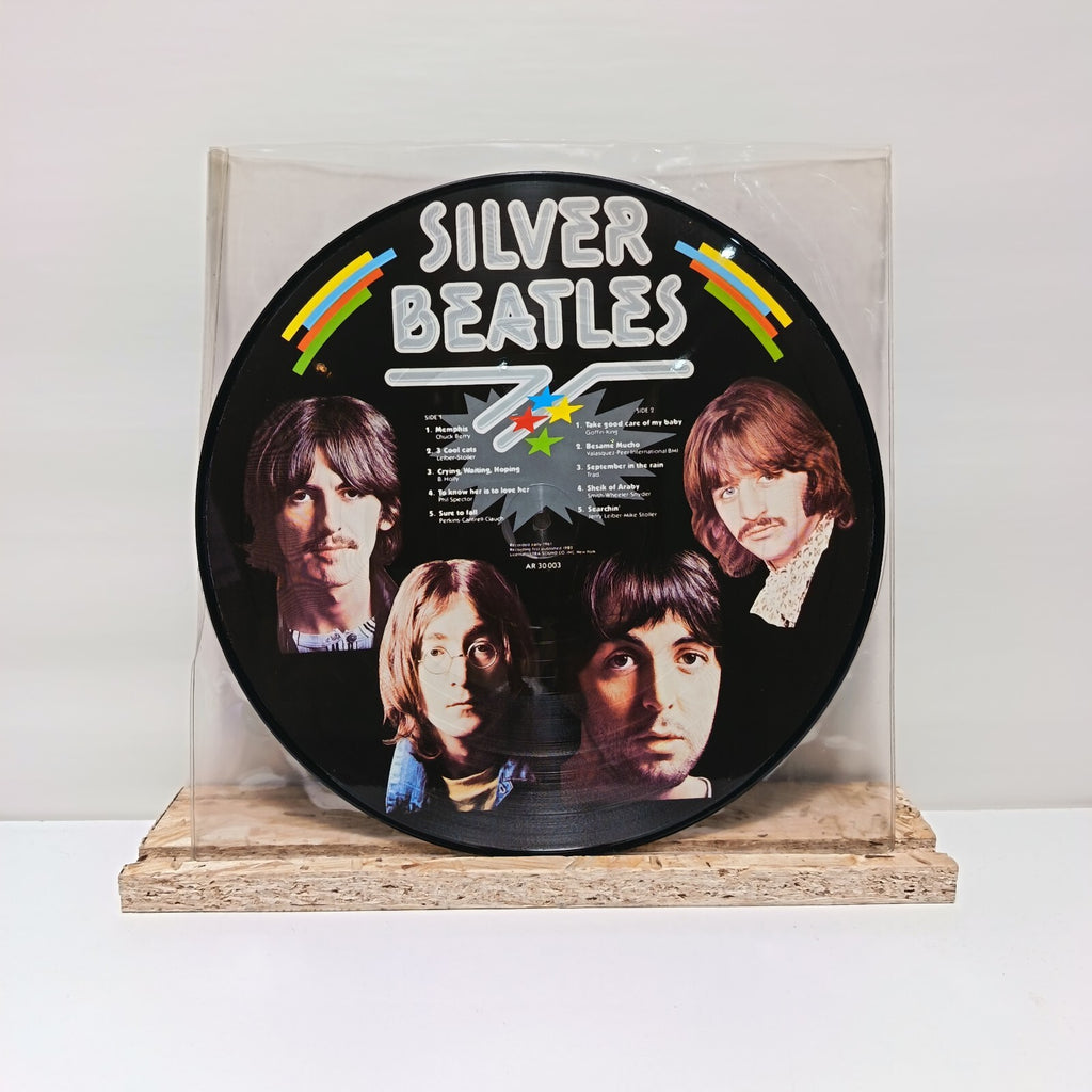 The Beatles silver beatles vinyl record picture disc VG+ AR 30 003