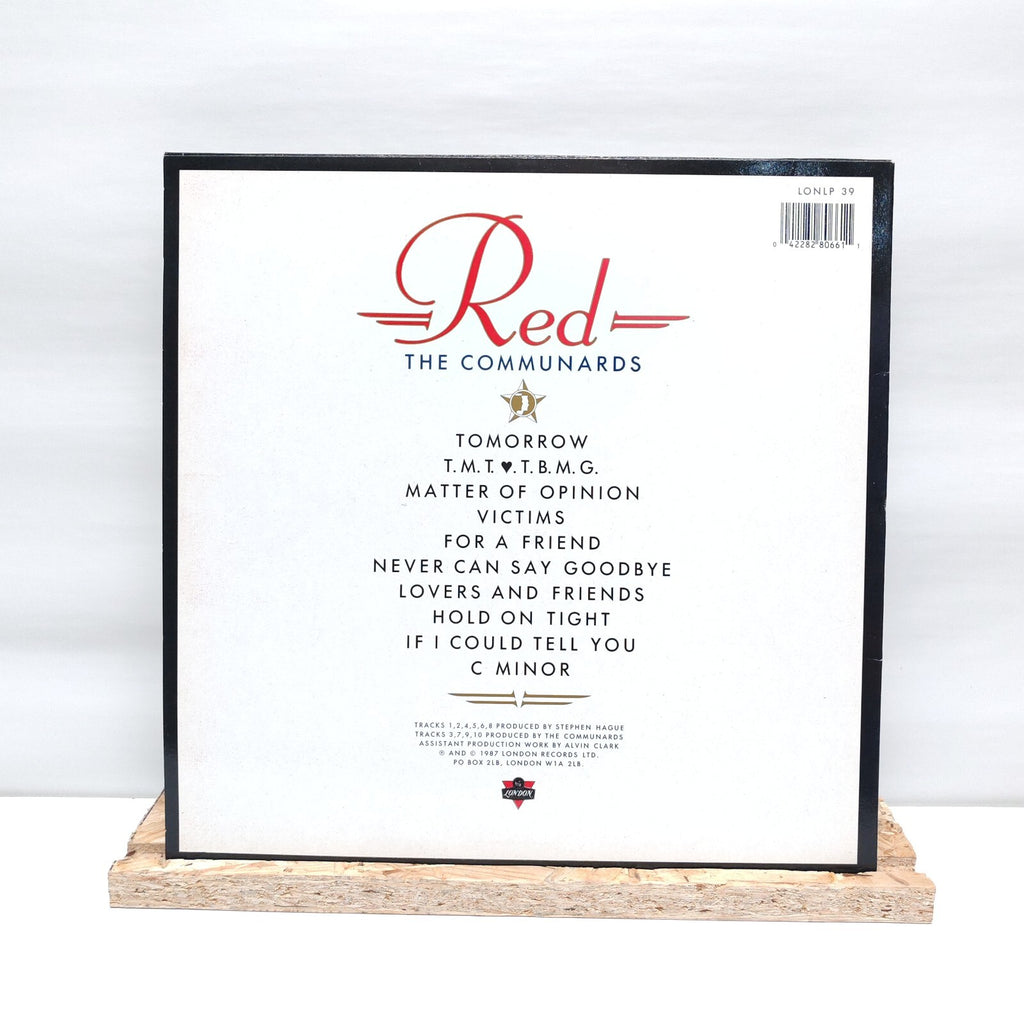 The Communards red vinyl record VG+/VG+ LONLP39