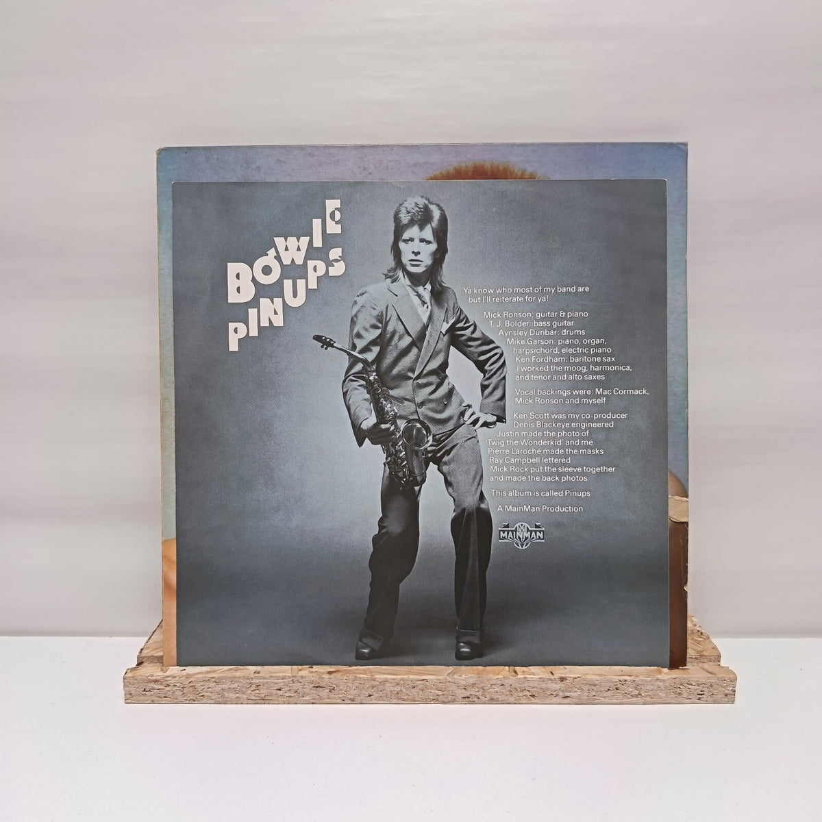 David Bowie pinups vinyl record 1973 VG+/VG RS1003