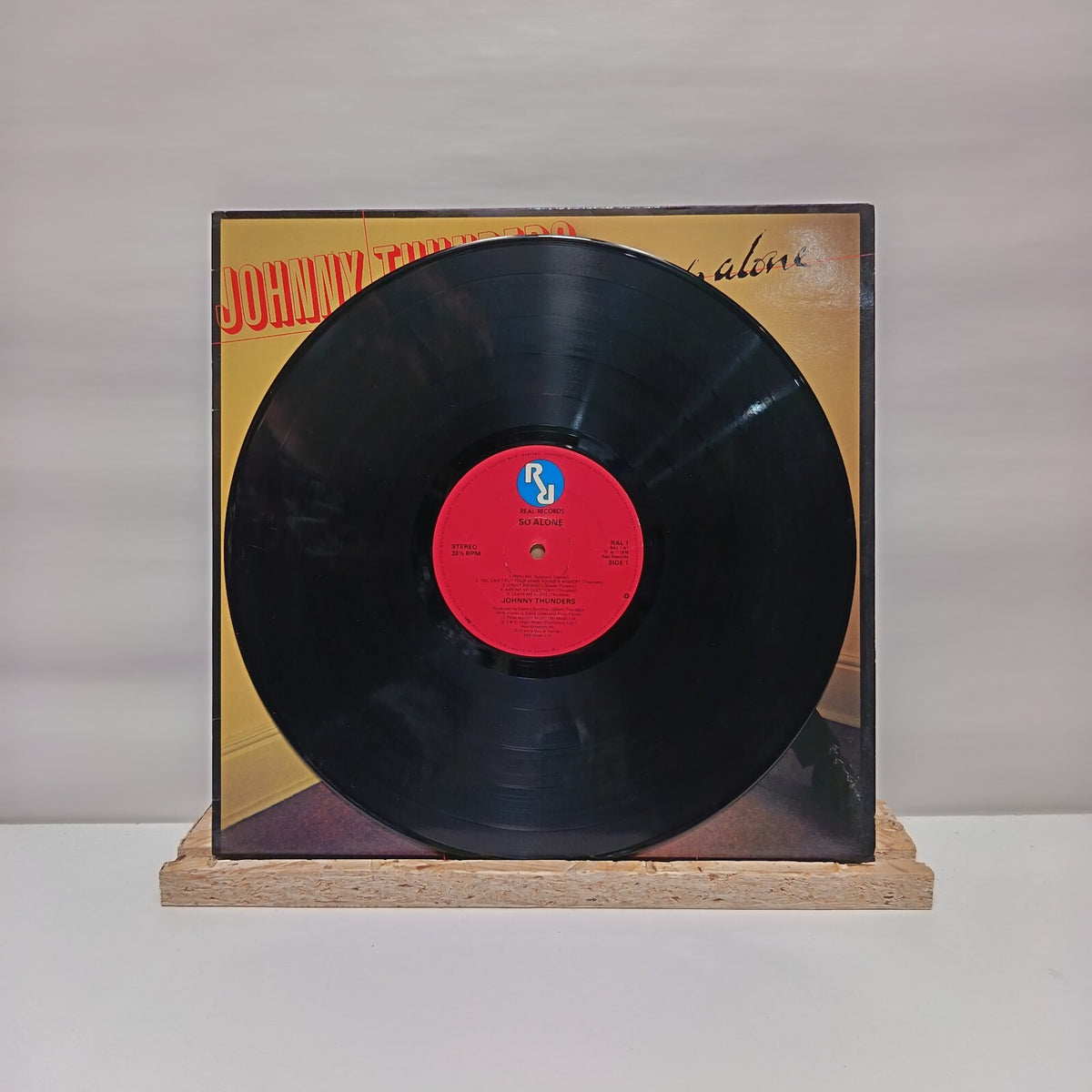 Johnny Thunders so alone vinyl record VG+/VG+ RAL 1