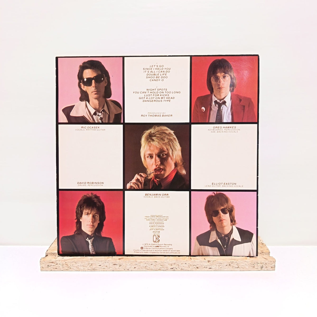 The Cars candy-o vinyl record VG+/VG+ K52148