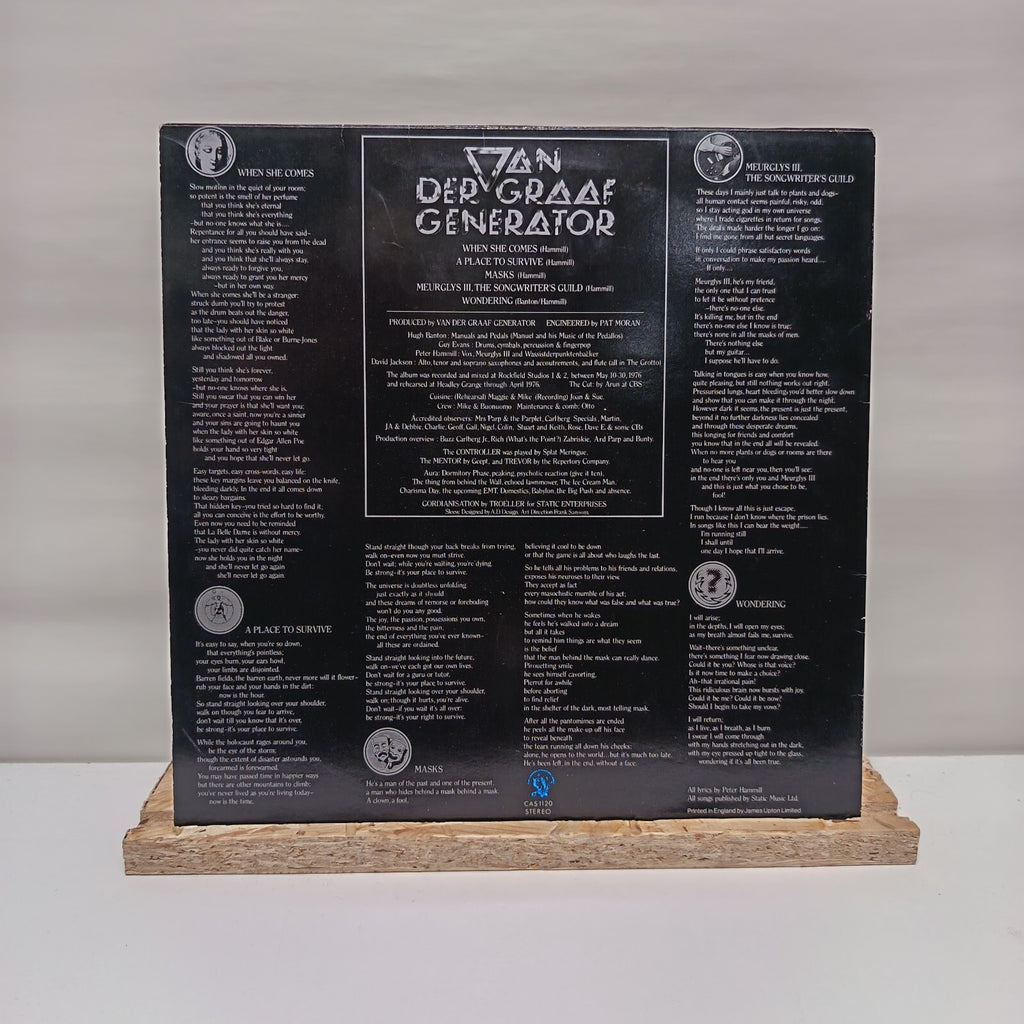 Van der Graaf Generator world record vinyl record EX/VG+ CAS1120