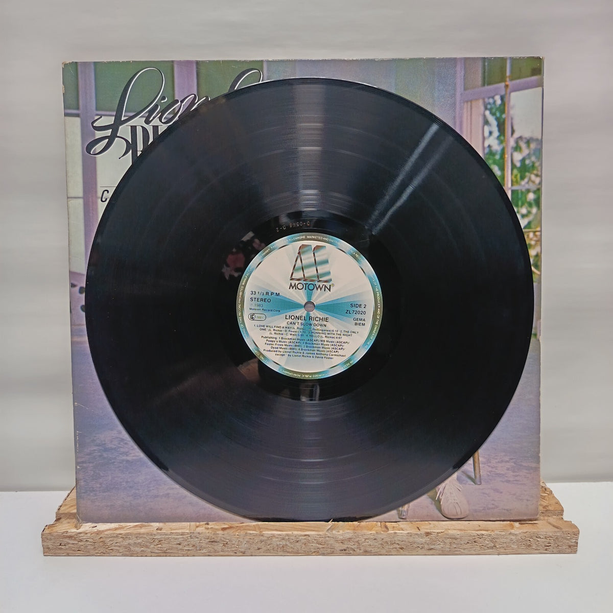 Lionel Ritchie can't slow down vinyl record VG+/VG+ ZL 72020