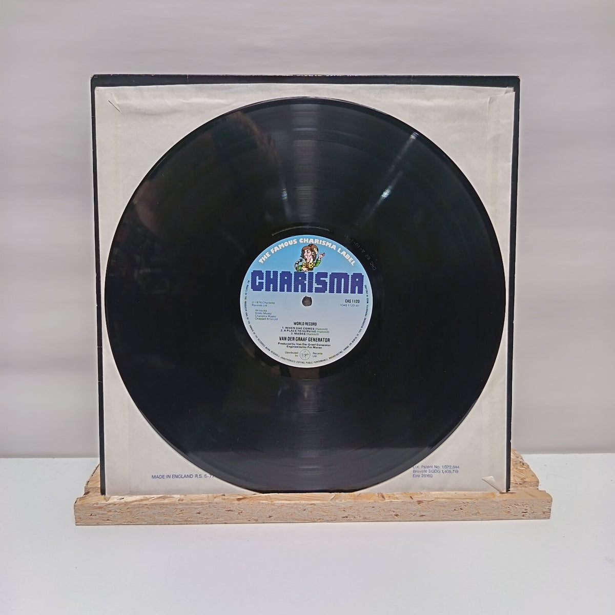 Van der Graaf Generator world record vinyl record EX/VG+ CAS1120