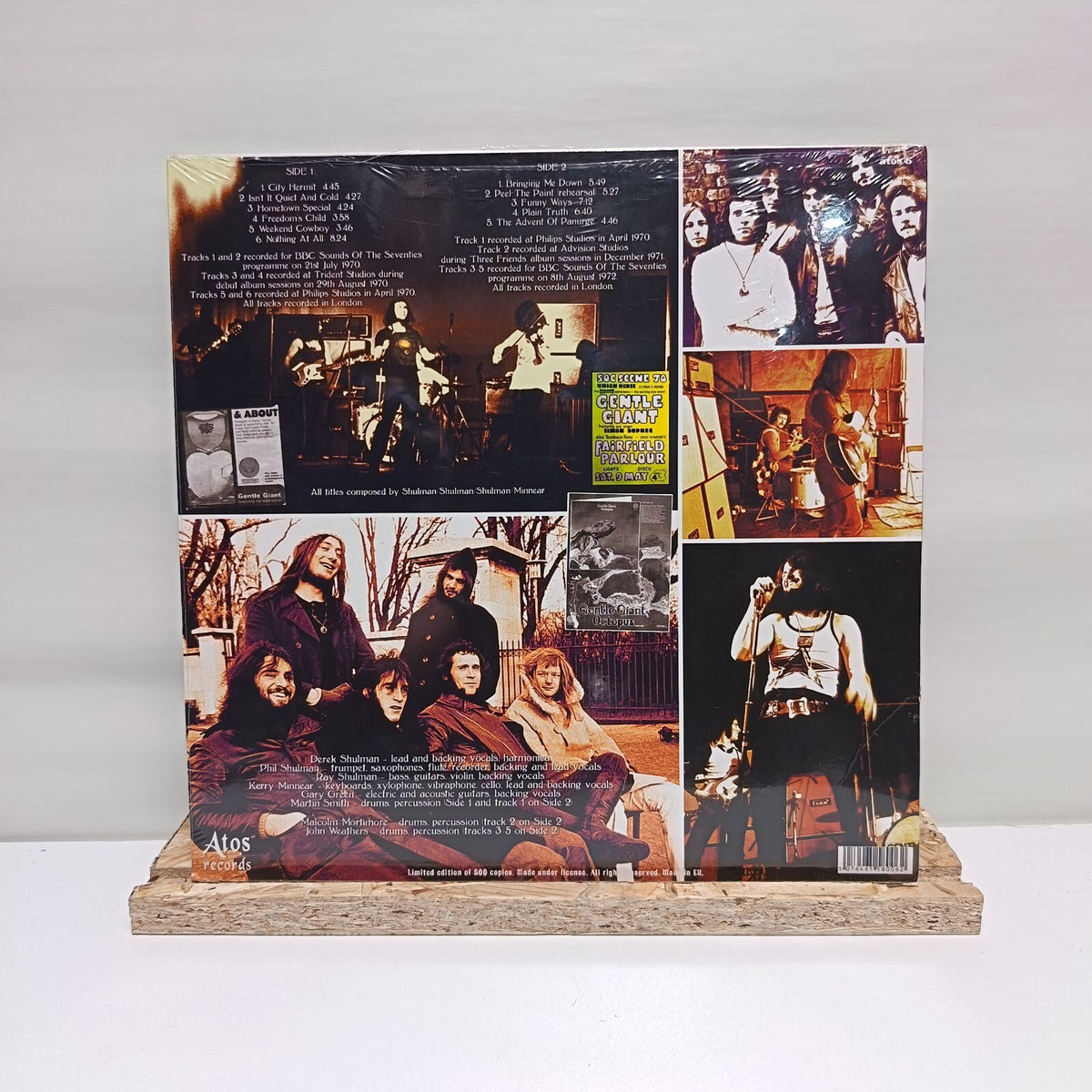 Gentle Giant city hermit vinyl record