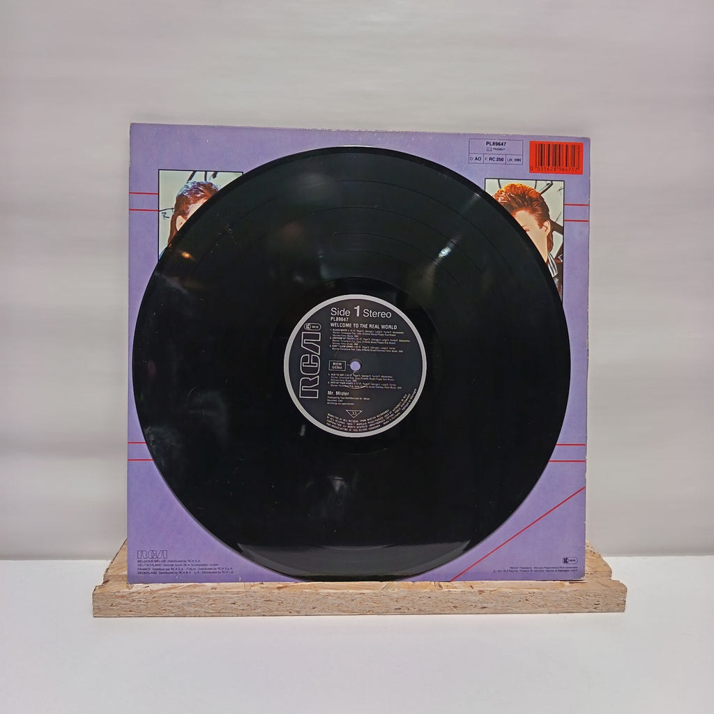 Mr. Mister welcome to the real world vinyl record VG+/VG+ PL89647