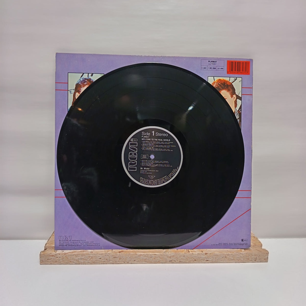 Mr. Mister welcome to the real world vinyl record VG+/VG+ PL89647