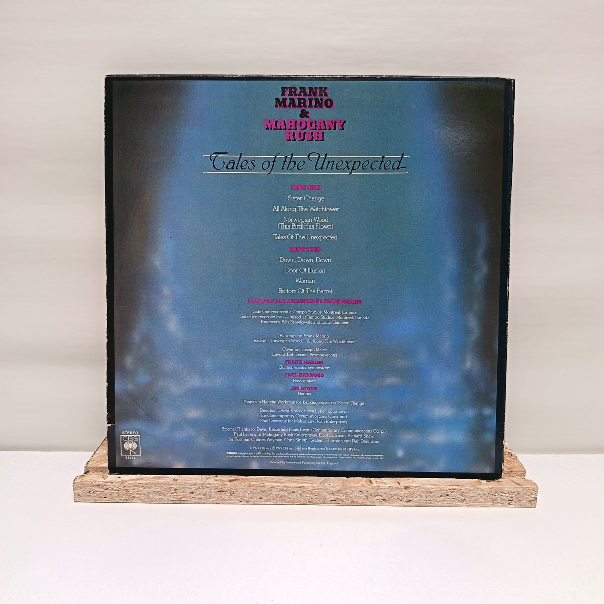 Frank Marino & Mahogany Rush tales of the unexpected vinyl record 1979 VG+/VG+