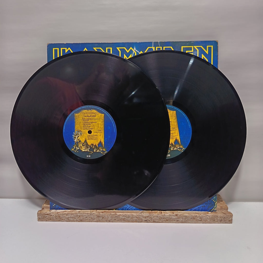 Iron Maiden live after death double vinyl record 1985 VG+/VG+ RIP1