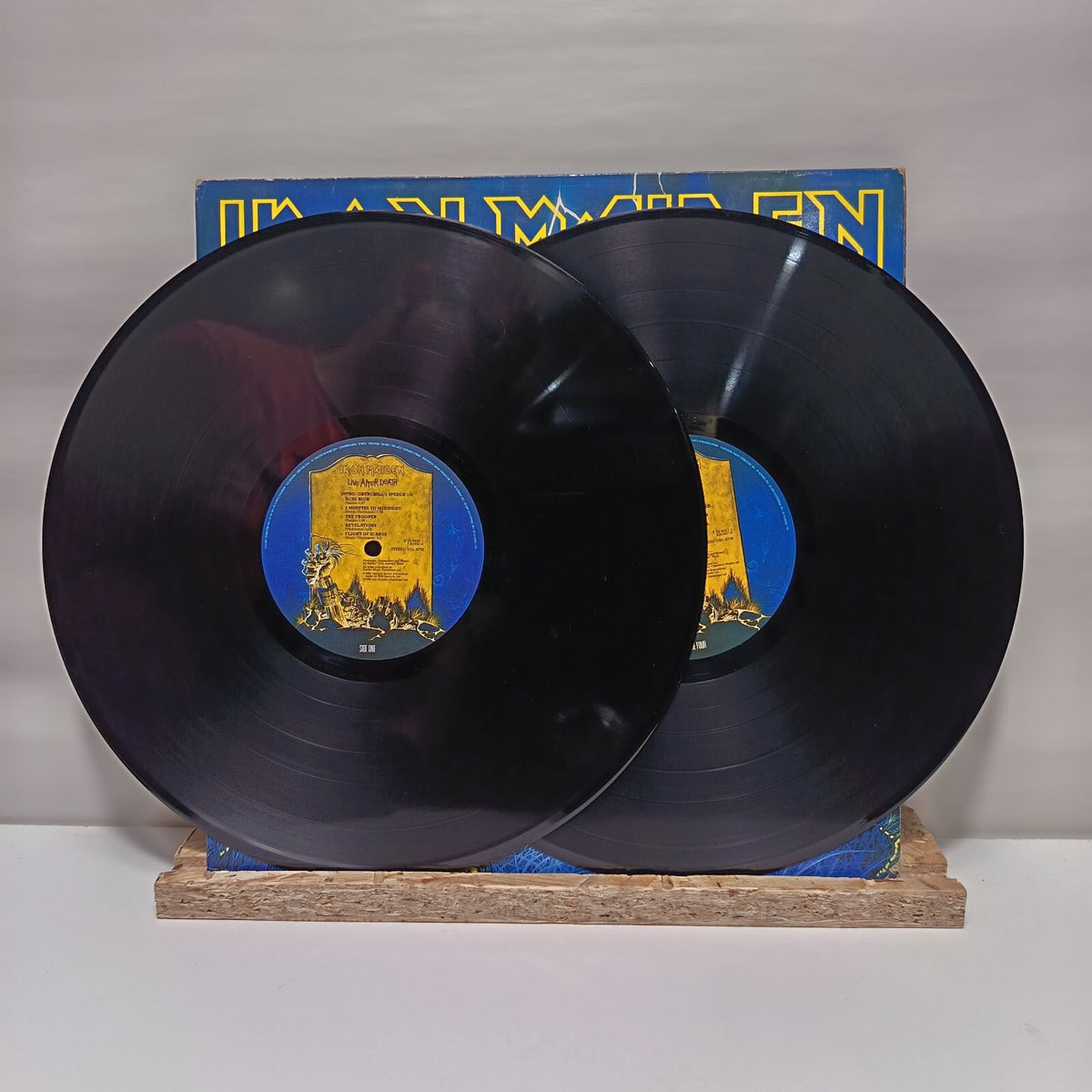 Iron Maiden live after death double vinyl record 1985 VG+/VG+ RIP1