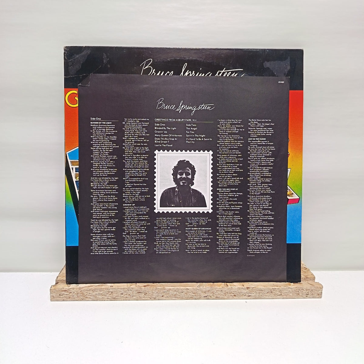 Bruce Springsteen greetings from asbury park vinyl record VG+/VG+ 65480