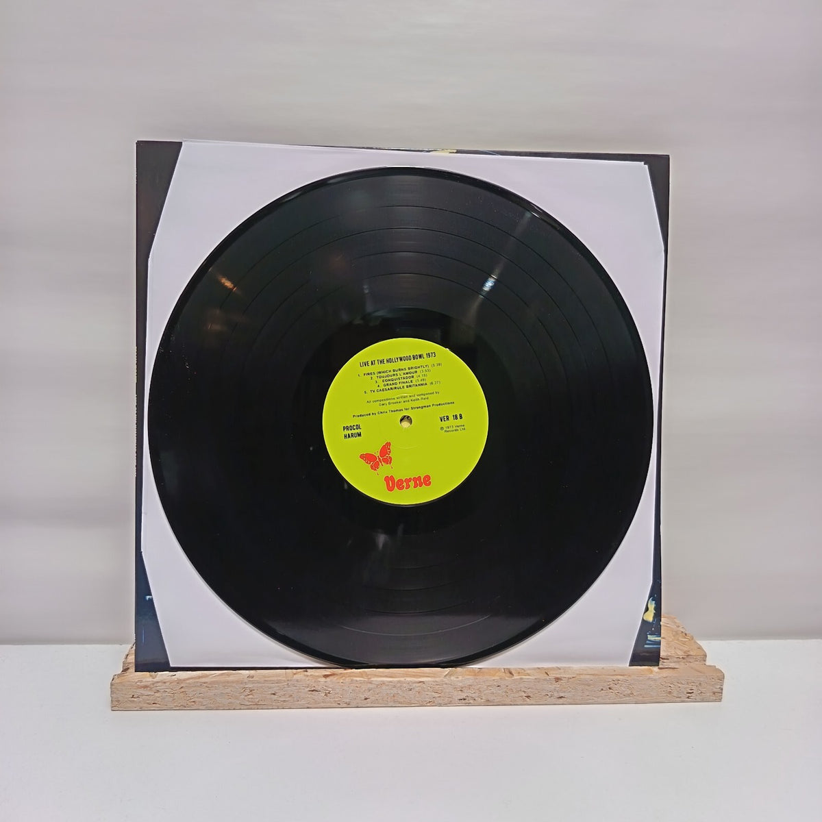 Procol Harum live at the hollywood bowl 1973 vinyl record EX/EX VER 18