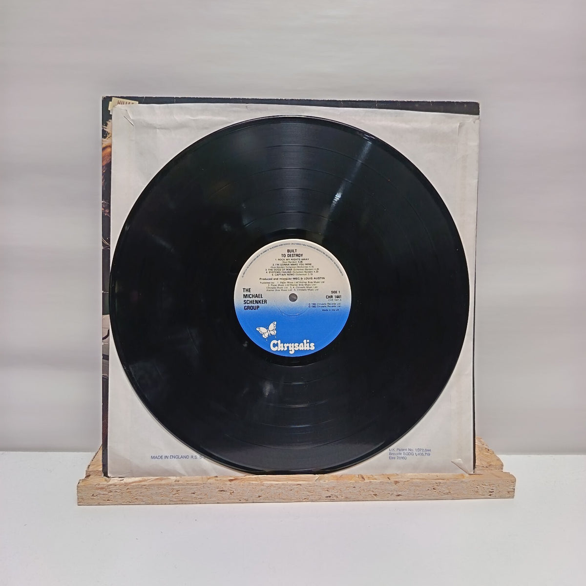 The Michael Schenker Group built to destroy vinyl record VG+/VG+ CHR 1441