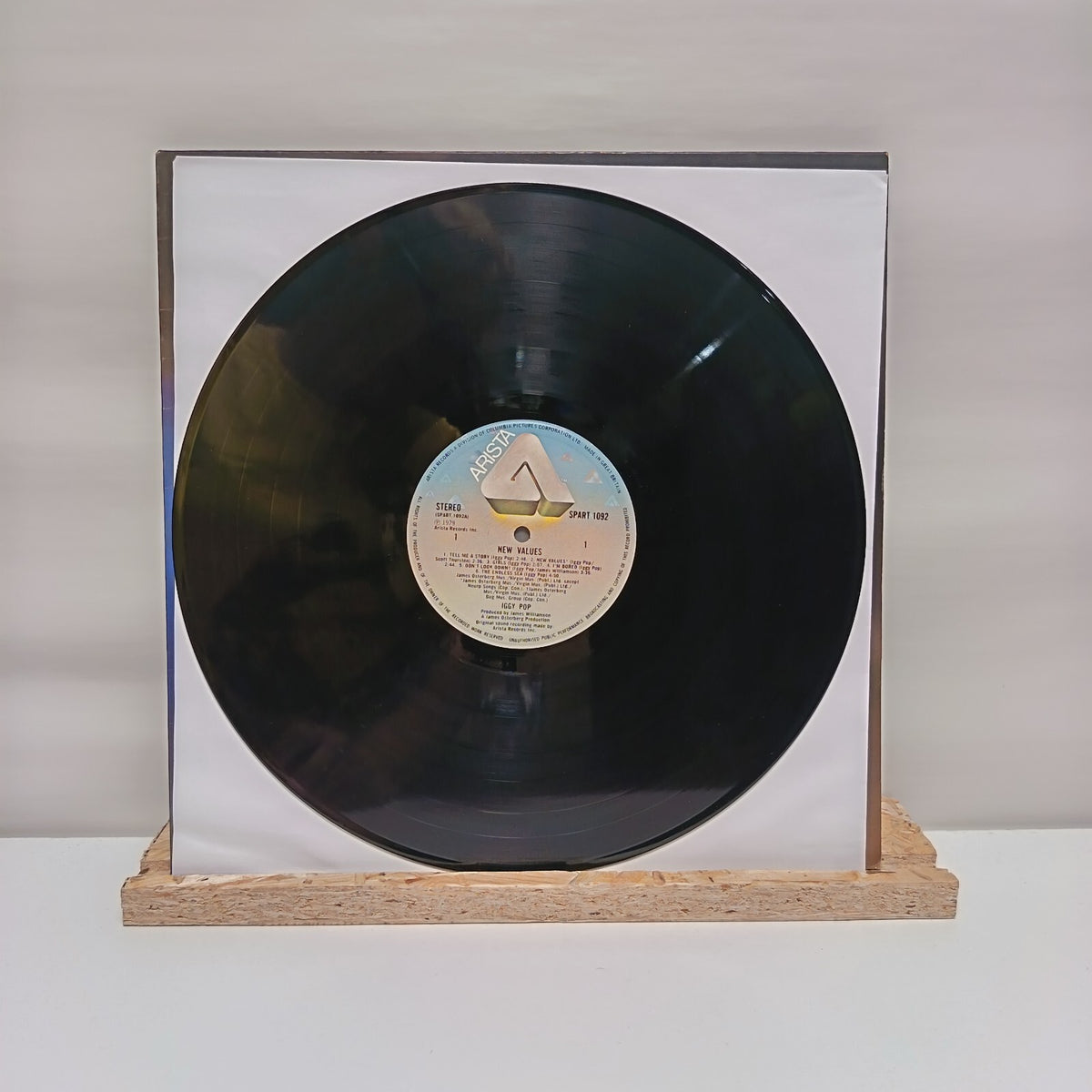 Iggy Pop new values vinyl record 1979 VG+/VG+ SPART 1092
