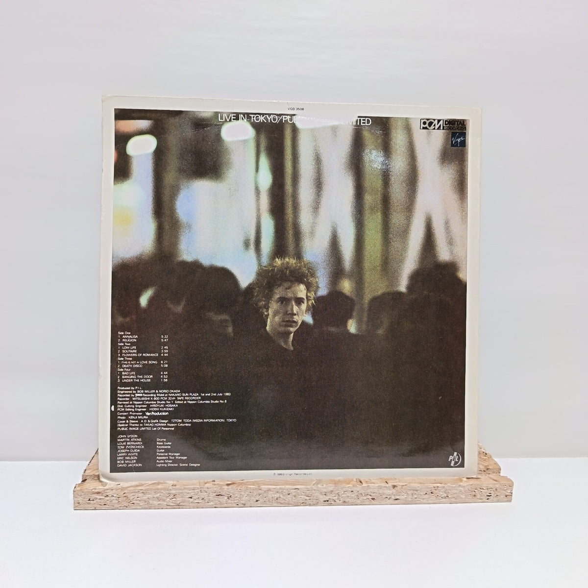 Public Image Limited live in tokyo double vinyl record 1983 VG+/VG+ VGD 3508