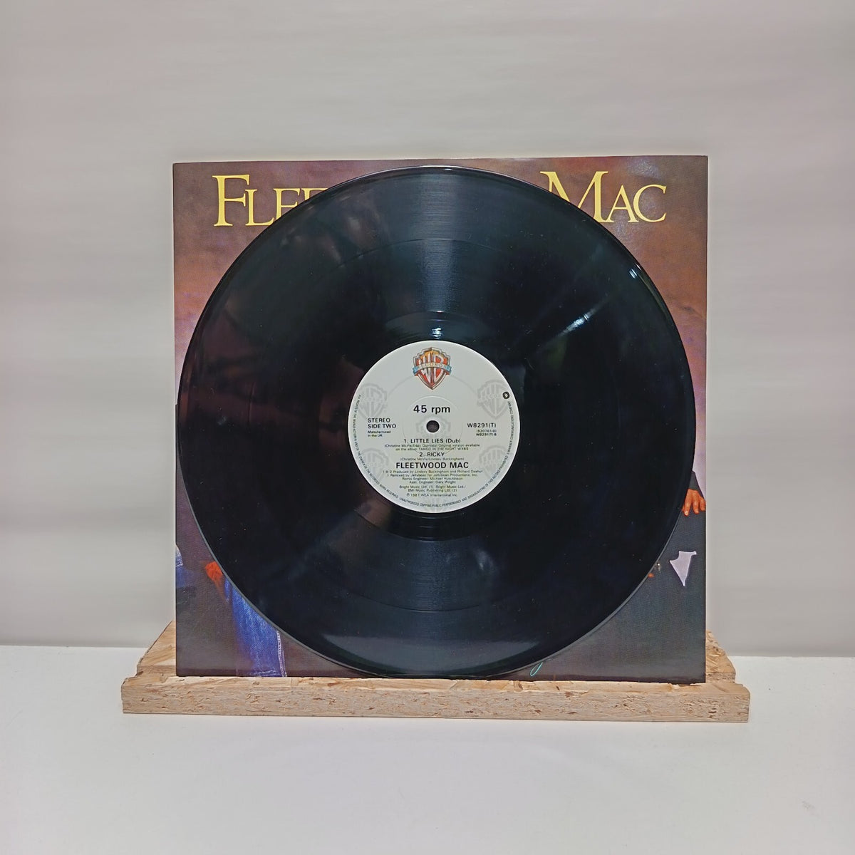 Fleetwood Mac little lies vinyl record 12" EX/EX W8291T