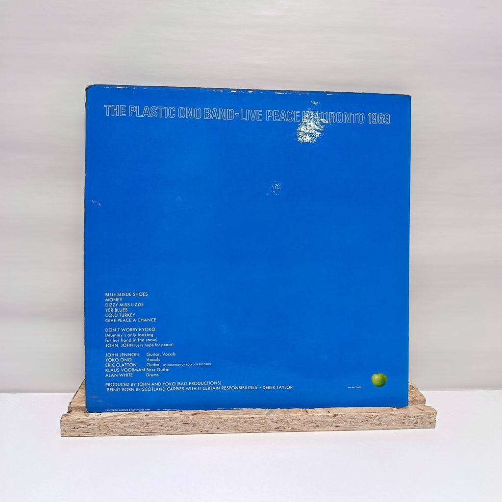 The Plastic Ono Band  live peace in toronto 1969 vinyl record VG+/VG+ CORE 2001