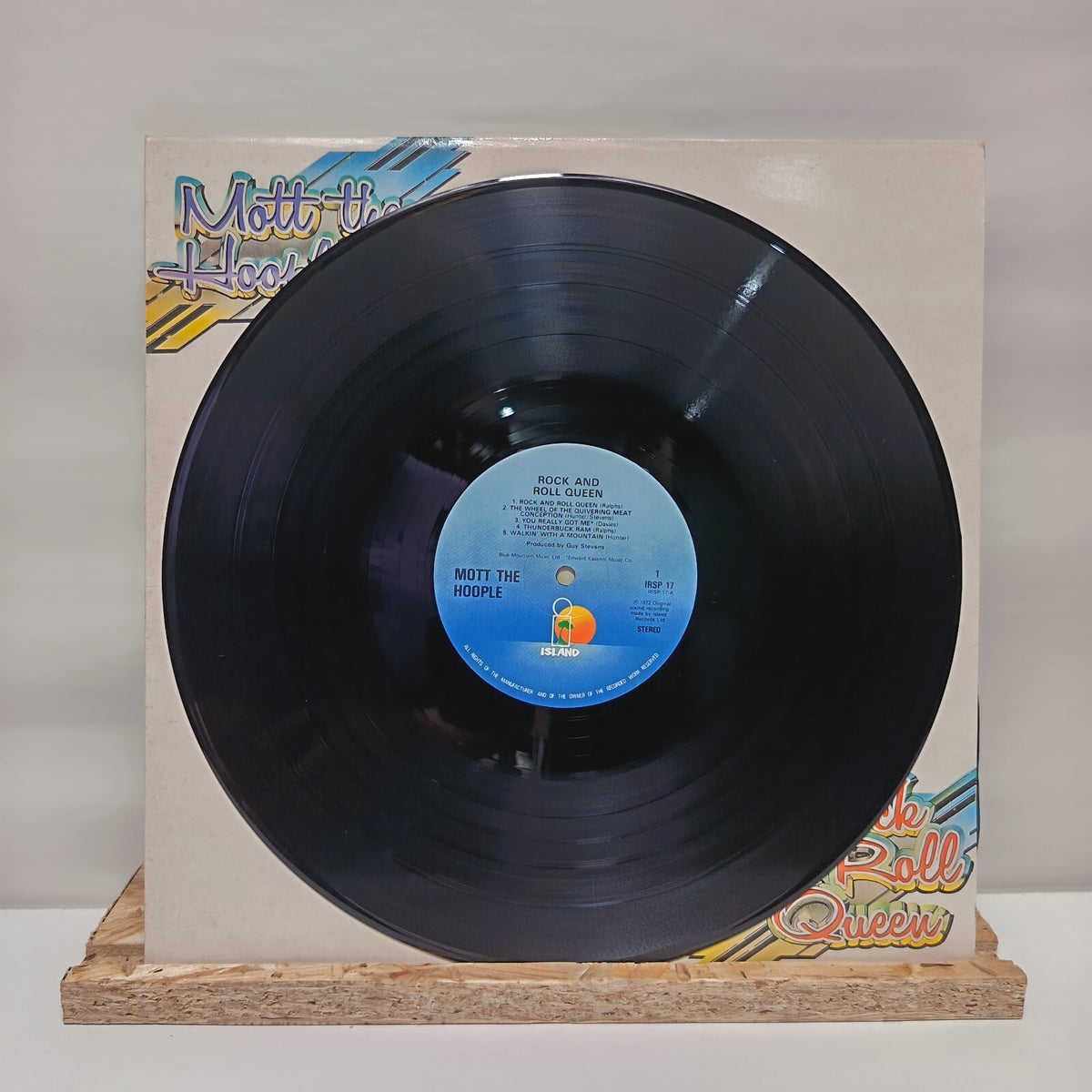 Mott The Hoople rock and roll queen vinyl record VG+/VG+ IRSP 17